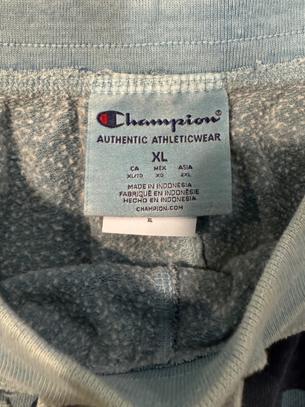 Champion Blue Camo Sweat Shorts - Picture 3 of 3